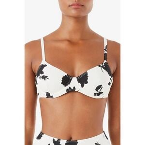Kate Spade Women’s Bicolor Underwire Bikini Top M full coverage sexy cottagecore